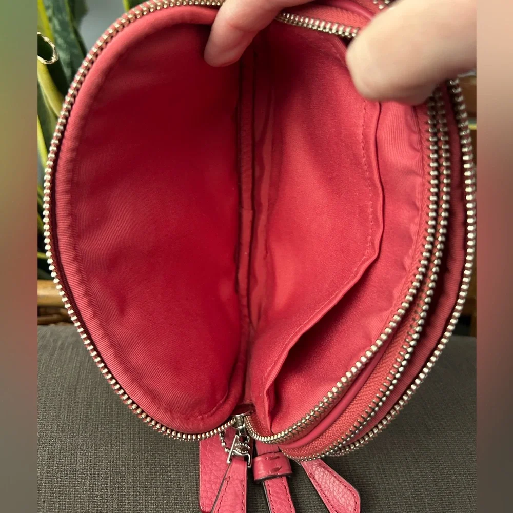 Coach Pink Studded Crossbody Pouch Bag 57587 - Picture 8 of 11